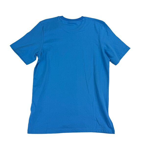 Adidas Mens Short Sleeve Logo Graphic Crewneck T-Shirt Blue S - Picture 4 of 4